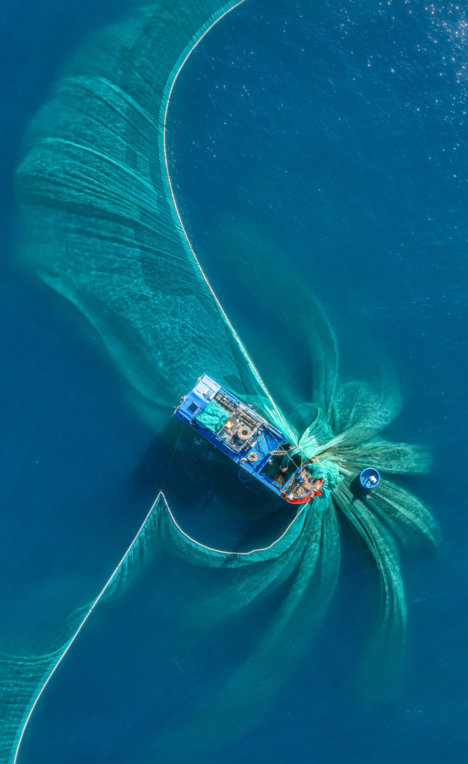 high angle view boat sea min scaled.jpg